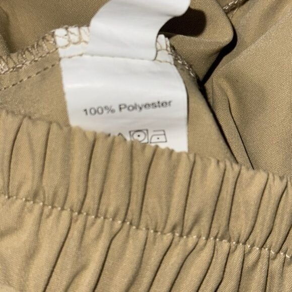 Shein Womens Beige Cargo Jogger Pants Elastic Waist 100% Polyester Size M - Picture 4 of 10